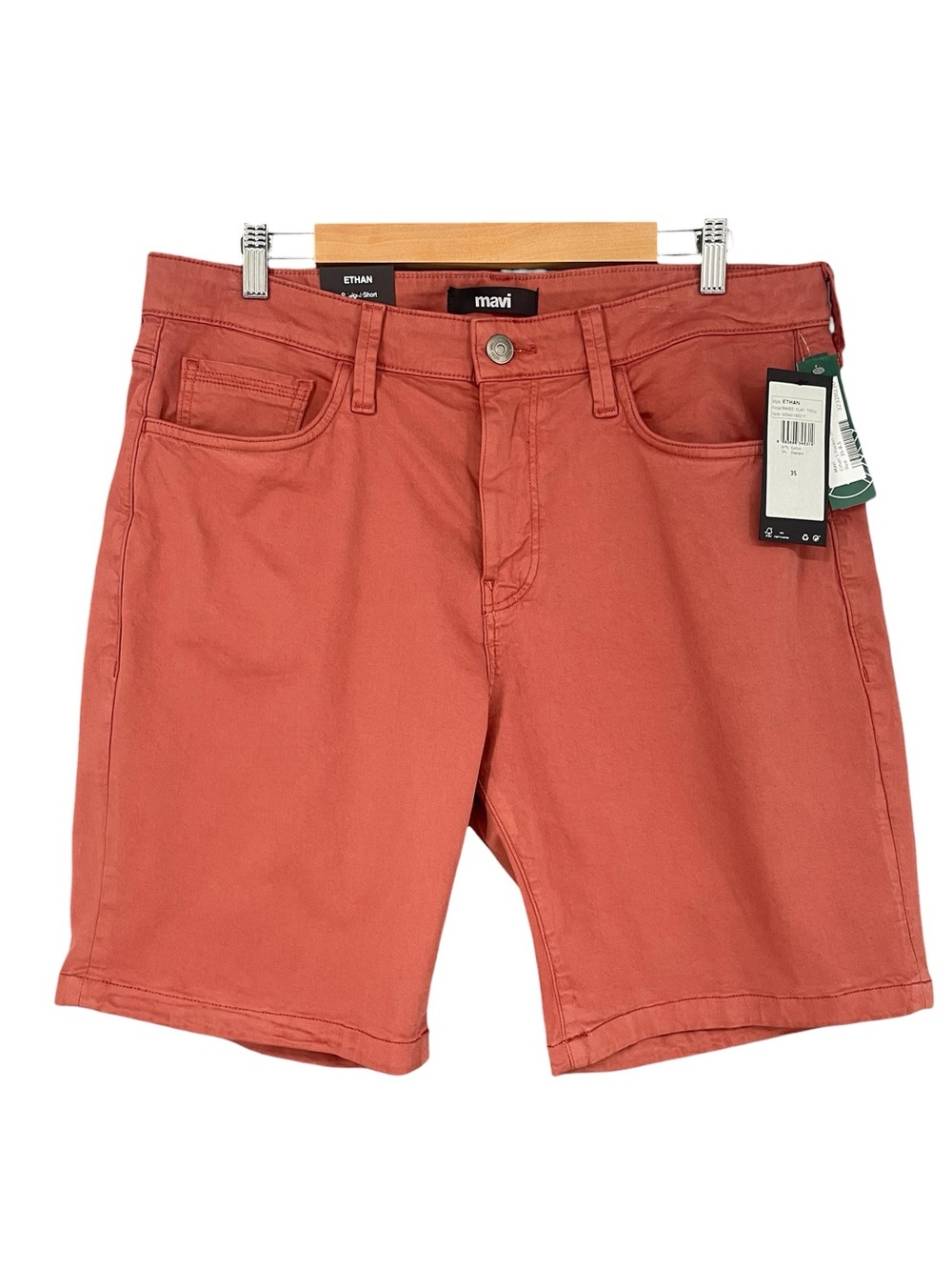 Mavi Jeans Ethan Men’s Stretch Cotton Twill Shorts Waist 35 Inseam 8 NWT